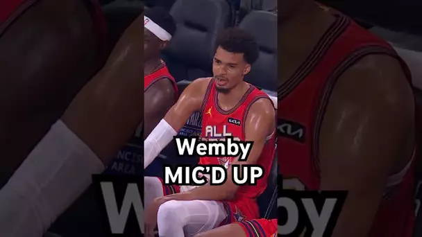 Wemby MIC’D UP for the NBA All-Star game!