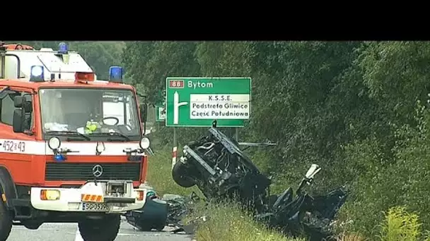 En Pologne, une collision entre un bus et une fourgonnette fait 9 morts et 7 blessés