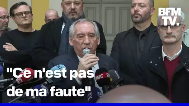 Affaire Bétharram: François Bayrou s'exprime après sa rencontre avec des victimes