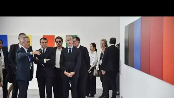 Emmanuel Macron inaugure le Centre Pompidou de Shanghai