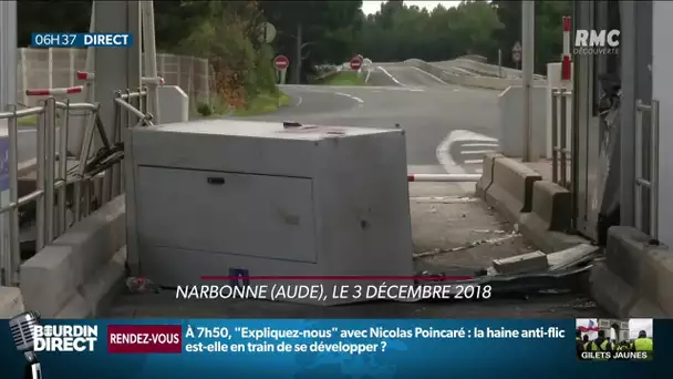 "Gilets jaunes": ouverture du procès de l'incendie du péage de Narbonne