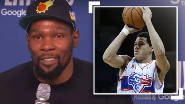 "I've Been Following Him Since High School."- Kevin Durant Sounds Off On Devin Booker's Talent!