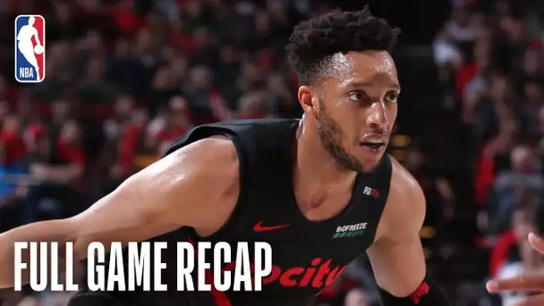 GRIZZLIES vs TRAIL BLAZERS | Evan Turner Registers His 2nd Consecutive Triple-Double | April 3, 2019