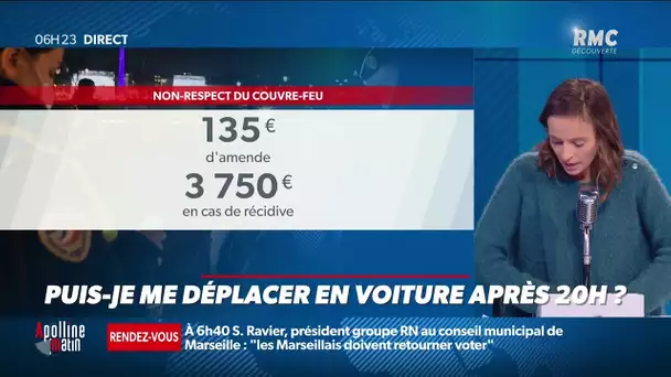 Couvre-feu: puis-je me déplacer en voiture après 20h ?