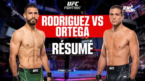 Résumé UFC : une guerre et une soumission magistrale... le choc Rodriguez-Ortega n'a pas déçu