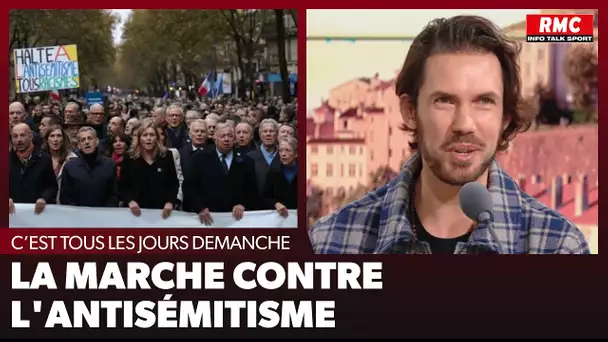 La marche contre l'antisémitisme