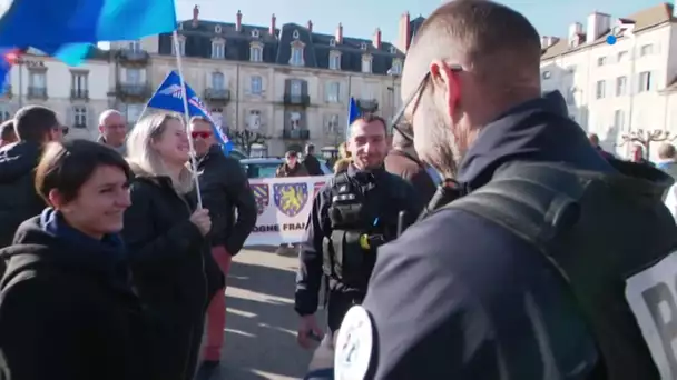 Dole : environ 80 policiers rassemblés pour dénoncer leurs conditions de travail