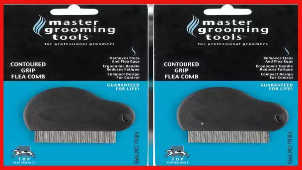 Contoured Grip Flea Combs — Ergonomic Combs for Removing