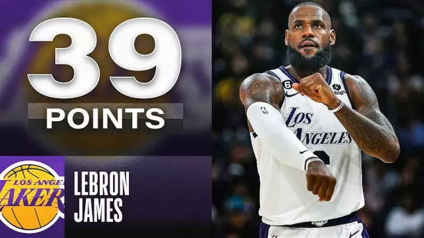 LeBron James Notches 39 PTS & 11 REB In Lakers W! | November 26, 2022