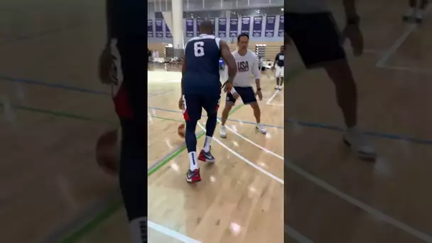 LeBron James & Jayson Tatum putting in work with Coach Spo! 👀 | #Shorts