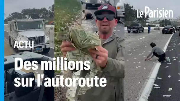 Pluie de billets sur une autoroute californienne : « il y a de l'argent partout ! »