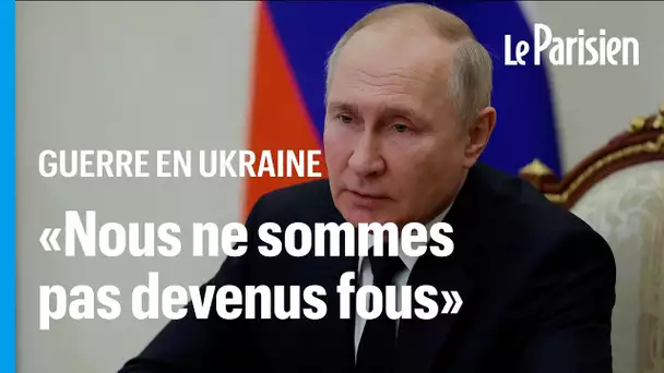 «Nous ne sommes pas devenus fous» : Poutine relativise le recours à l’arme nucléaire