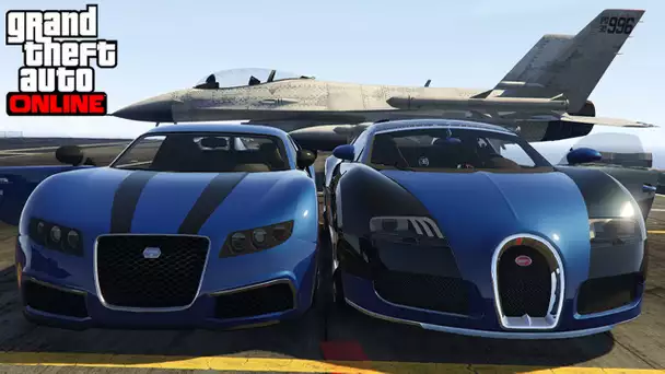 GTA V VS REAL LIFE : BUGATTI VEYRON VS TRUFFADE ADDER !