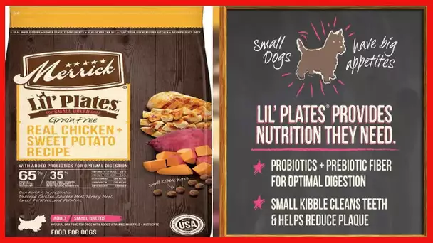 Merrick Lil Plates Small Breed Dry Dog Food with Real Meat