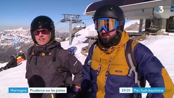 Prévention sécurité sur les pistes à Gourette.