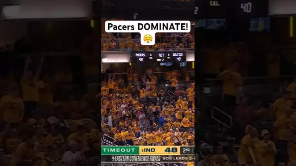 The Pacers & Andrew Nembhard’s RUN in the 2nd quarter sends PACERS FAN INTO A FRENZY! 😤🔥|#Shorts