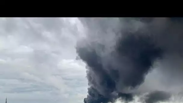 Incendie à Rouen : 5 250 tonnes de produits chimiques partis en fumée