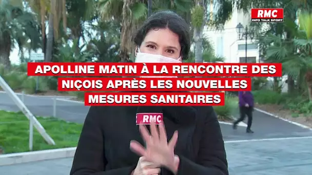 Apolline Matin à la rencontre des Niçois après l'annonce des nouvelles mesures sanitaires