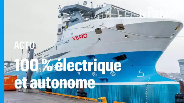 «Yara Birkeland», le premier cargo 100 % électrique et autonome dévoilé en Norvège