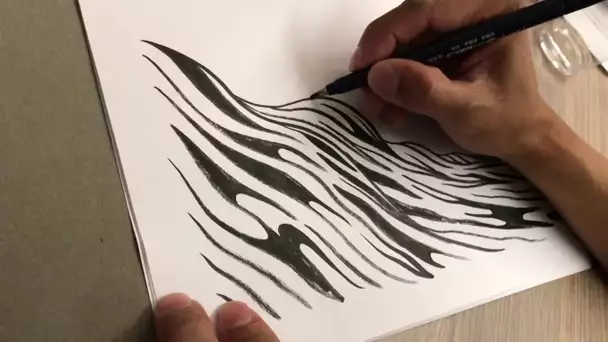 Comment dessiner "In waves", la leçon de dessin d'AJ Dungo