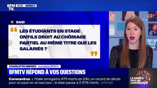 Les étudiants en stage ont-ils droit au chômage partiel au même titre que les salariés ?