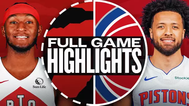 RAPTORS at PISTONS | FULL GAME HIGHLIGHTS | January 11, 2025