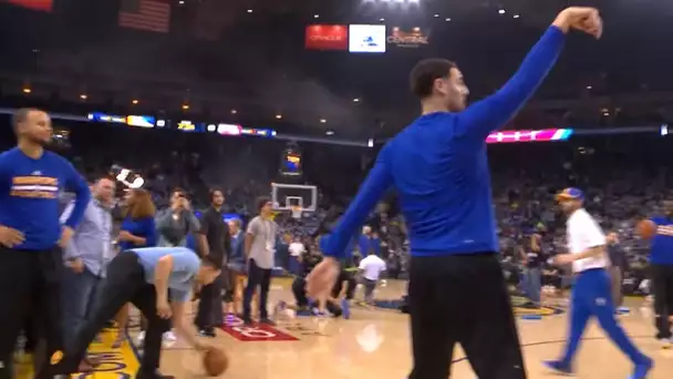 Steph Can't Believe Klay Would Interrupt His Pregame Routine 😂