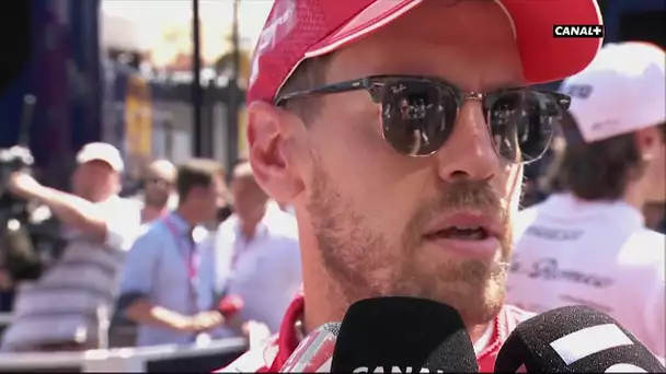 La réaction de Sebastian Vettel après les qualifications
