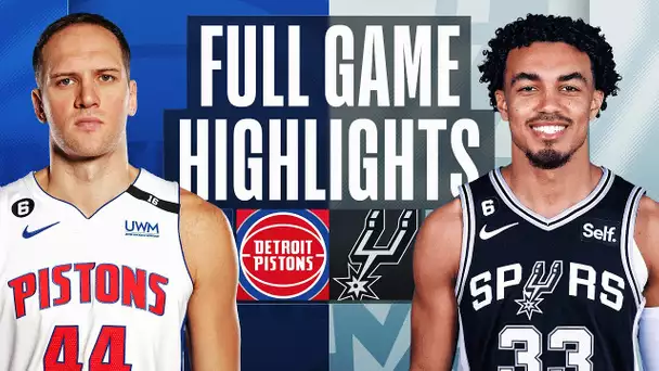 PISTONS at SPURS | FULL GAME HIGHLIGHTS | January 6, 2023