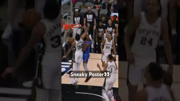 Shia sneaks in HUGE poster dunk 👀 | #Shorts