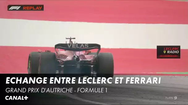 Échange entre Charles Leclerc et Ferrari - Grand Prix d'Autriche - F1