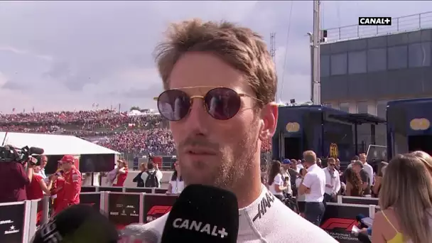 Réaction de Grosjean après les qualifications