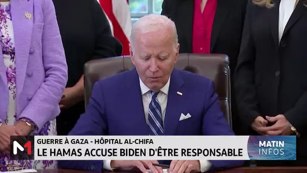 Guerre à Gaza/ Hôpital Al Chifa: le Hamas accuse Biden d´être responsable