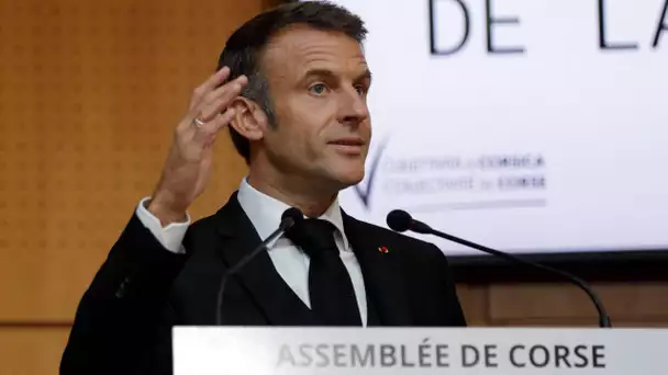 «Il faut l'entrée de la Corse dans notre Constitution», annonce Emmanuel Macron