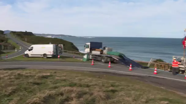 Érosion au Pays basque : la corniche fermée pour travaux de sécurisation