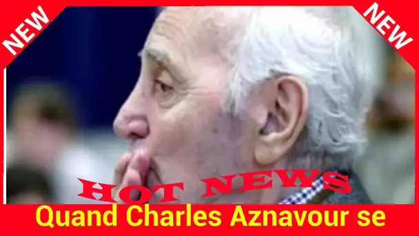 Quand Charles Aznavour se recueillait devant le caveau où il va rejoindre son fils Patrick