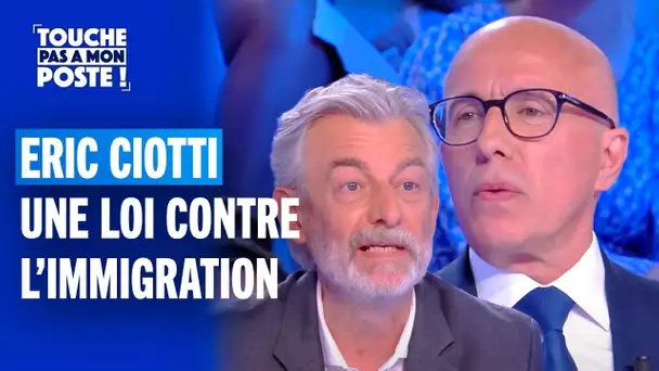 "Il faut arrêter d'accueillir trop d'étrangers" déclare Eric Ciotti, président des "Républicains"