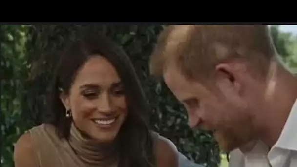 Meghan Markle a l'air fascinante dans une jupe camel à 310 £ et un combo haut dans une nouvelle vidé