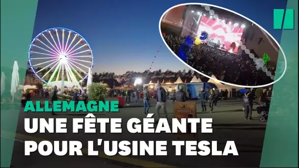 Manèges et rave party: l'usine Telsa d'Elon Musk à Berlin inaugurée en grande pompe