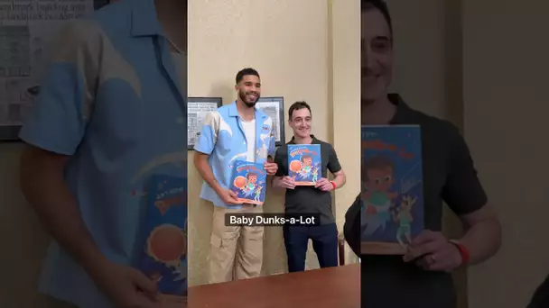 Jayson Tatum gives a look inside his new children’s book ‘Baby Dunks-a-Lot’ 📖 | #Shorts