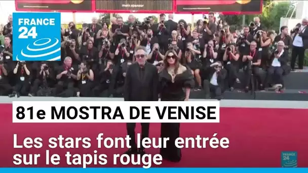 81e Mostra de Venise : les stars font leur entrée sur le tapis rouge • FRANCE 24