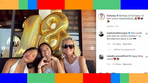 Laeticia Hallyday : ses filles enfin réunies pour fêter les 18 ans de Jade