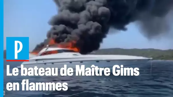 Corse : le rappeur Gims et cinq autres personnes abandonnent un bateau en feu