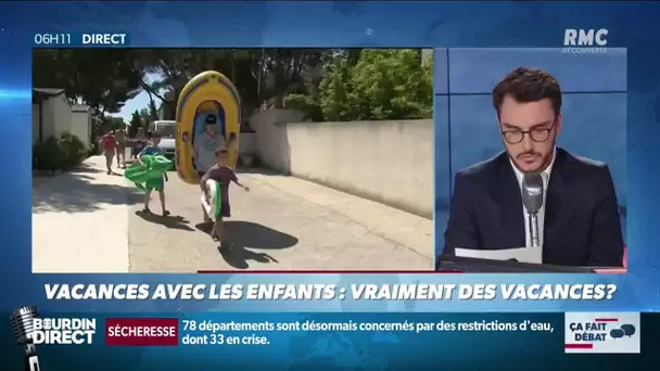 Partir en vacances avec ses enfants, est-ce vraiment des vacances? Ça fait débat sur RMC