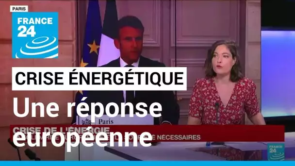 Emmanuel Macron défend une réponse européenne à la crise de l'énergie • FRANCE 24