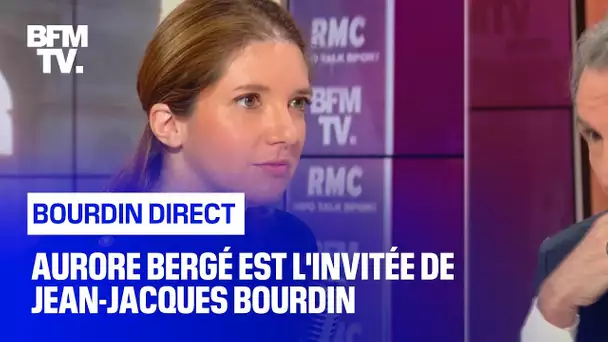 Aurore Bergé face à Jean-Jacques Bourdin en direct