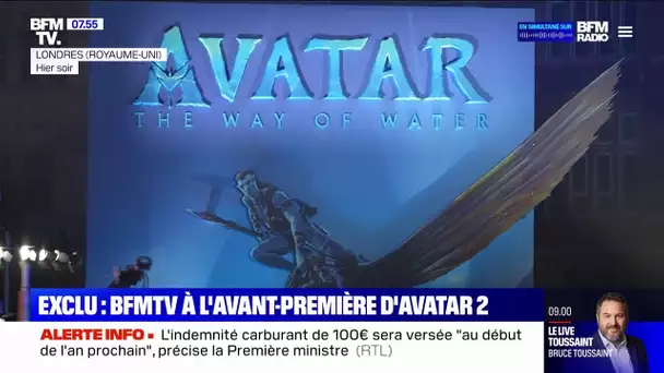 Exclusif - BFMTV à l'avant-première d'Avatar 2 à Londres