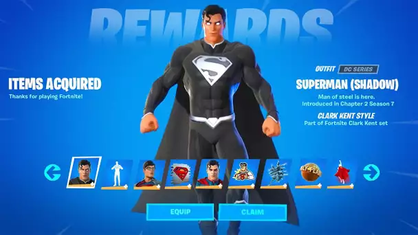 ON DEBLOQUE LE SKIN SUPERMAN SUR FORTNITE ! (SKIN "SECRET" SAISON 7)