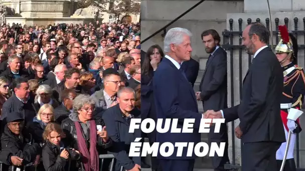 À Saint-Sulpice pour l'hommage à Jacques Chirac, foule et personnalités étaient présentes