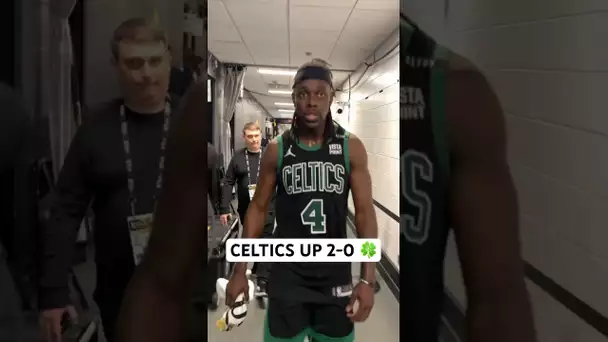 Celtics walk off after the Game 2 W! 👏 | #Shorts